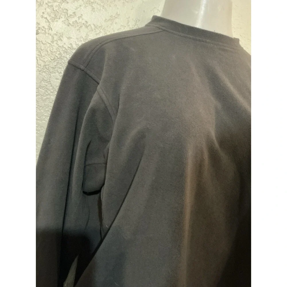 The North Face Sweatshirt Mens M Crew Neck Pullover Fleece Sleeve Pocket Gray